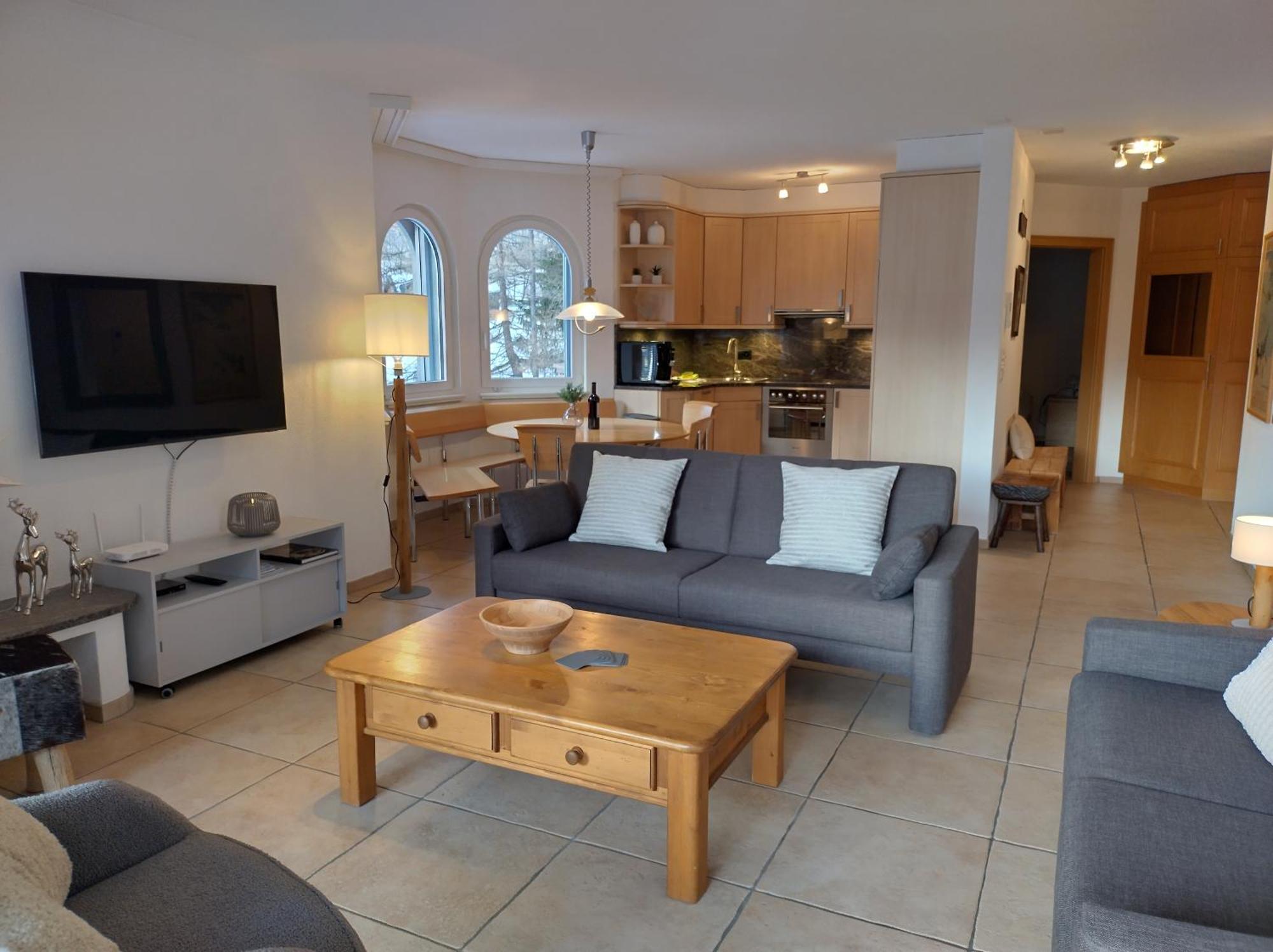 Residence Golf C 21 Leukerbad Bagian luar foto