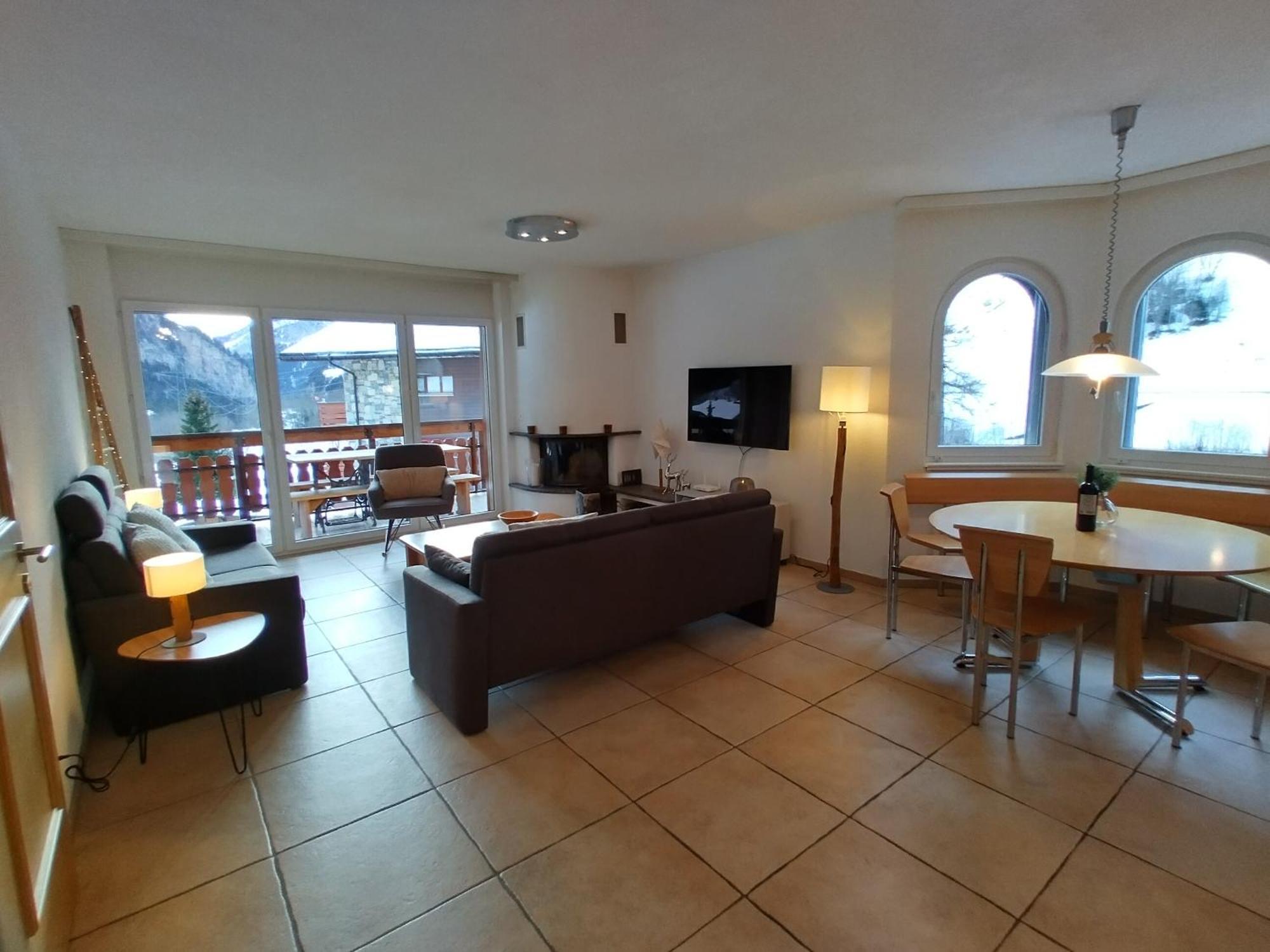 Residence Golf C 21 Leukerbad Bagian luar foto